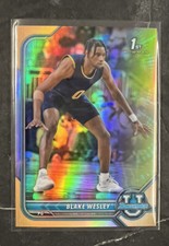 BLAKE WESLEY 2021-22 Bowman University Chrome ORANGE Refractor #23/25 Spurs