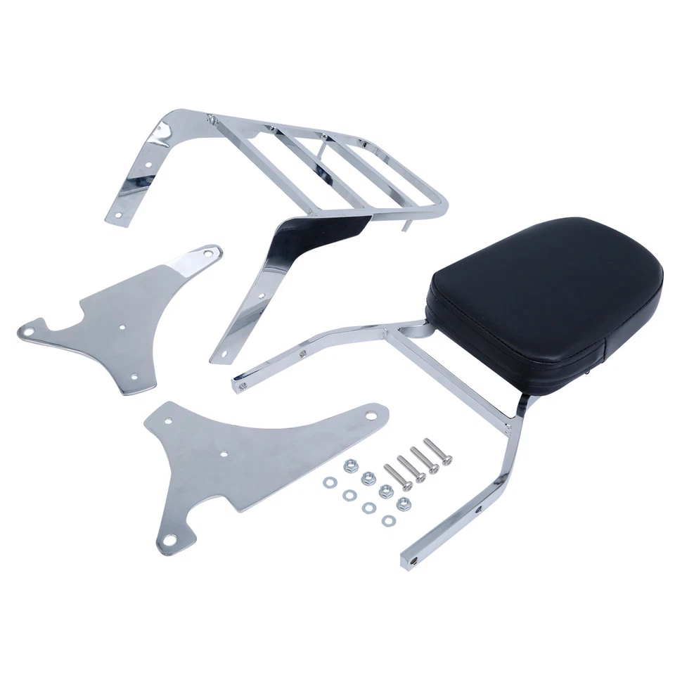 Respaldo barra Sissy con portaequipajes apto para Kawasaki Vulcan VN 400 800 1995-2012 Foto 3 de 4