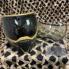 NEW Empire EVS Paintball Mask - SE Black/Gold w/ Ninja & Clear Lenses (21732)