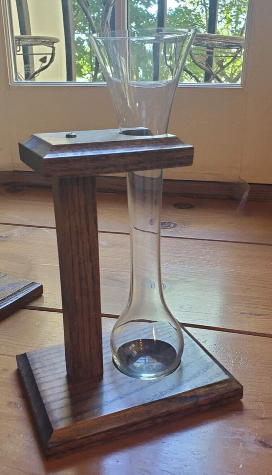 ЧЕТВЕРТЬ ЯРДА ЭЛЬ СТЕКЛА - НАБОР ИЗ 2 - С ДЕРЕВЯННЫМИ ДЕРЖАТЕЛЯМИ - Изображение 2 из 3