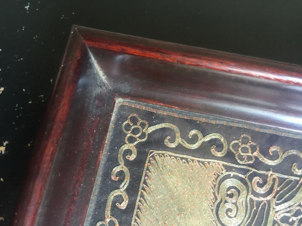 Antiguo uniforme oficial chino Qing seis rangos oficial civil era tónico garceta  Foto 2 de 4