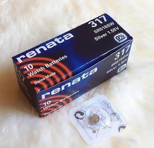 Renata Single Watch Battery Swiss Made Renata 317 or SR 516 SW 1.55V Fast Ship