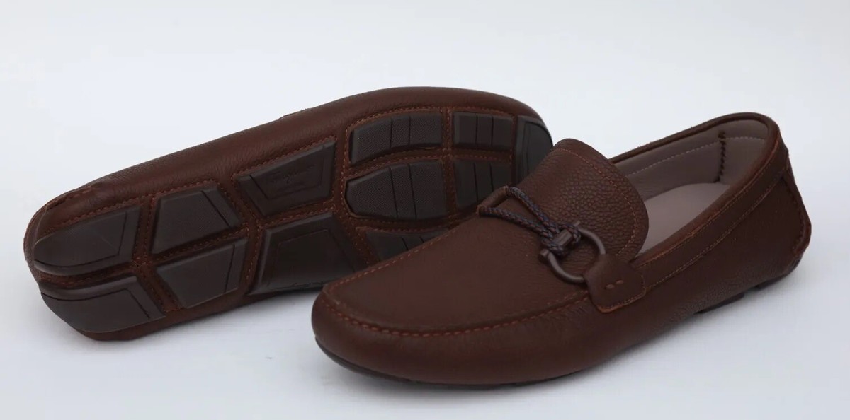 Salvatore Ferragamo Gancini Bit Loafers Drivers Mens Shoes Size