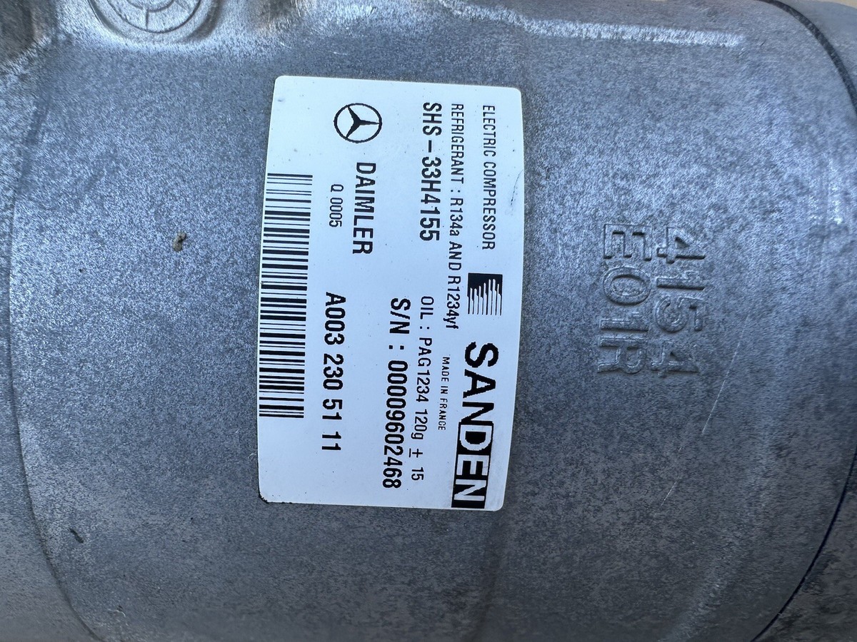 2011-2016 Mercedes W246 W246 Smart EV OEM AC Compressor pump