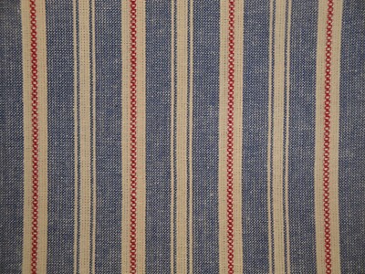 Americana Vintage Collection Dark Blue Stripe Cotton Homespun Sewing Fabric