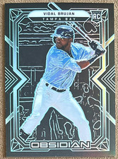 Vidal Brujan 2022 Chronicles Obsidian Carolina Blue Electric Etch Rookie #14 SSP