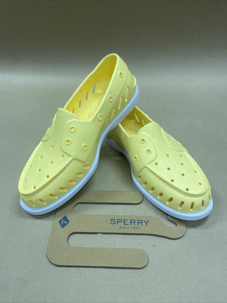 Sperry A/O Float Yellow Boat Shoes Size 11 M