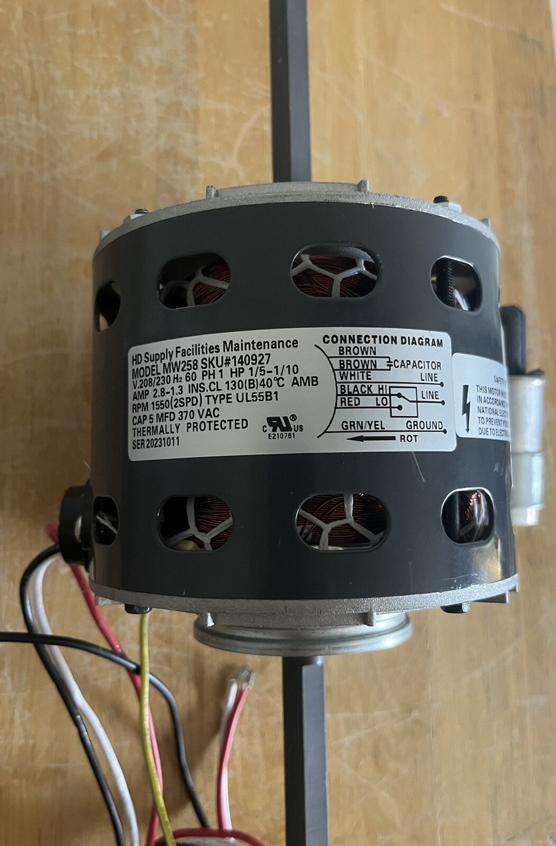 HD Supply Replacement Dual-Shafts Blower Motor MW258 SKU # 140927  