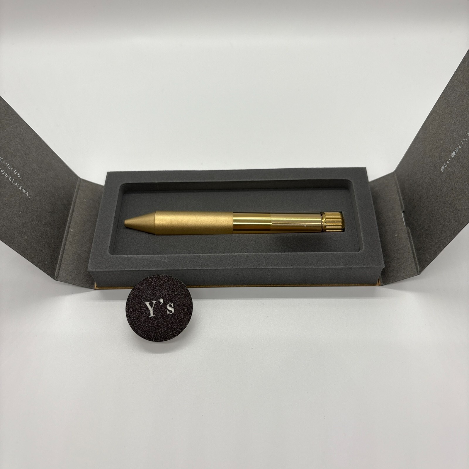 Sakura Craft Lab 003 Ballpoint Pen Black Ink Brass Body Japan Limited Gold New