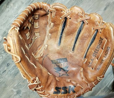 steerhide leather baseball glove