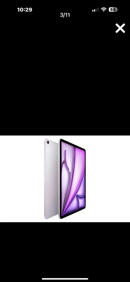 Apple 2024 iPad Air 13-inch M2 Chip 256GB Wi-Fi Purple MV2H3LL/A - Image 2 of 3