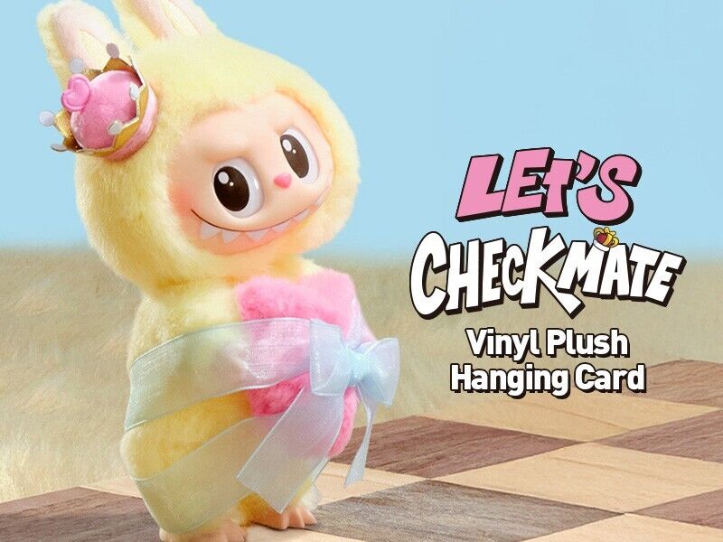 POP MART THE MONSTERS Let's Checkmate Plush Toy LABUBU POP MART THE MONSTERS Let's Checkmate Plush Toy LABUBU