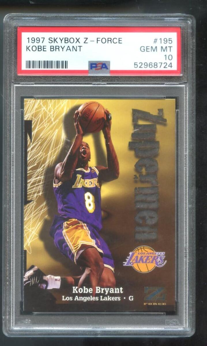1997-98 Skybox Z-Force #195 Kobe Bryant PSA 10 Graded Card