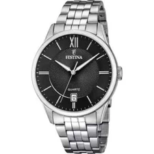 Festina Classics F204253 Mens Silver Stainless Steel Analog Dial Wristwatch