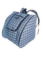 Ski Snowboard Boots Backpack  blue/gray plaid Free s/h NEW