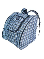 Ski Snowboard Boots Backpack   blue/gray plaid 2018 Free s/h  NEW