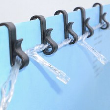 Mini Gutter Hooks S Clip pack of 50 fits Outdoor Christmas/Party String Lights