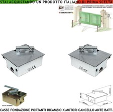 Contenitori x Motori Interrati Cancello Automatico Lievore Came Frog VDS Almatic