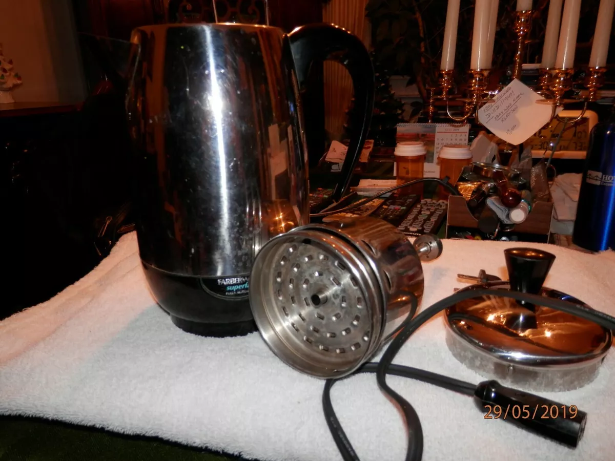 FARBERWARE SUPERFAST 2-4-6-8 Cup Electric Percolator Coffee Maker