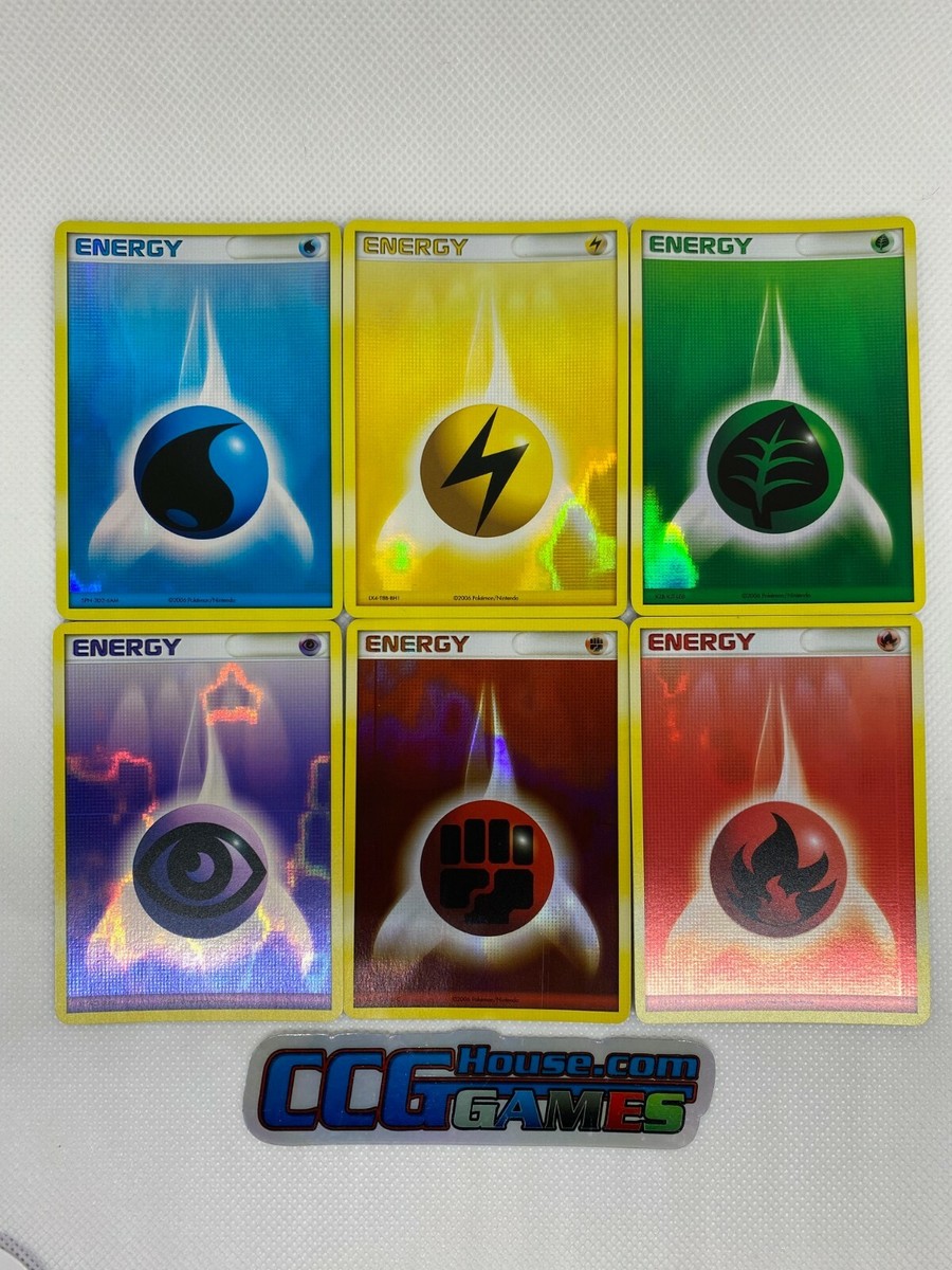 Pokemon TCG Energy Set of 6 Reverse Holo 2006 League Promo Pokemon TCG Energy Set of 6 Reverse Holo 2006 League Promo