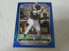 2026 Colby Shelton Bowman Chrome Blue Shimmer 1st Year #'d 097/150 Chi-Sox