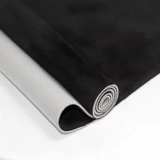 Suede Headliner Fabric with Foam Backing - Black 96L×60W, 