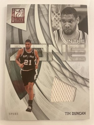2009-10 Panini Elite In the Zone Patch /299 Tim Duncan #13 Spurs
