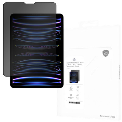 Panzerfolie Schutzglas Apple iPad Pro 11 2018 Displayschutz - Cazy - Schwarz