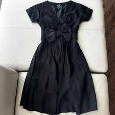 McQ Alexander McQueen Dress Waist Ribbon Black Size XS