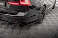 Maxton Design Diffusor Flaps Passend FüR Volvo V90 Mk2 Schwarz Hochglanz