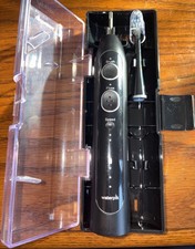 Waterpik Sonic Fusion Flossing Toothbrush SF-01 Black Brush Handle tested workin