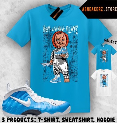 Shirt Matching Foamposite Pro University Blue Match Sneaker Sneakerhead Chucky