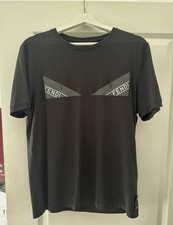 Genuine FENDI Men’s Reflective Bug Eye T-shirt Black Size Large Fits Medium