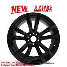 For 06-18 Bmw X5 08-19 X6 20x 11 Rear Wheel Rim Black Gloss Style