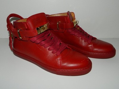 Buscemi 100MM Sneakers High Cut Leather Men's 42 Authentic