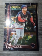 2025 Topps Series 2 #413 Jacob Young Black Diamanté 02/10 SSP