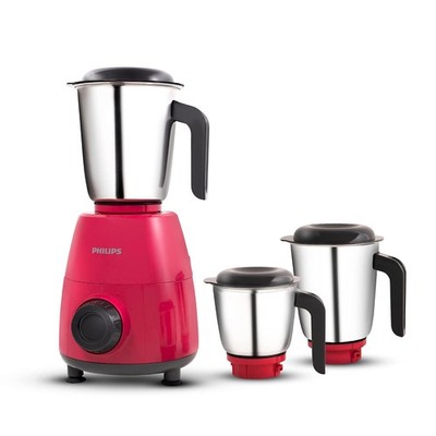PHILIPS HL7505/05 Mixer Mahlwerk, 500W Endura Motor 3 Heavy Duty Glas (rot)