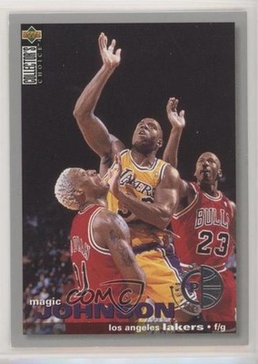 1995 Collector's Choice Player's Club Michael Jordan Magic Johnson #T1 HOF 1q9