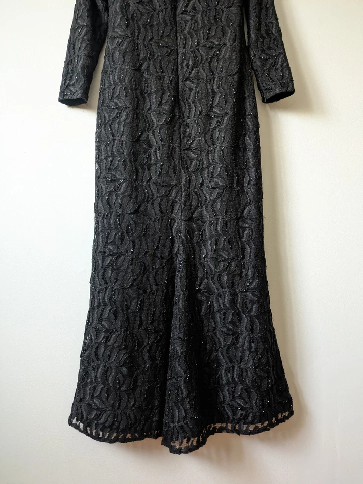 Bob Mackie Dress B'Zar Black Formal Beaded Gown - Image 3 of 4