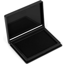 Premium Quality Black Ink Pad for Stamps, 4 x 2.5 Inch Large Felt Stamp Pad,