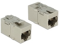 Delock 2xRJ45 Argento RJ45 RJ45 Oro 16,8 mm 30 mm Keystone Module RJ45 86408
