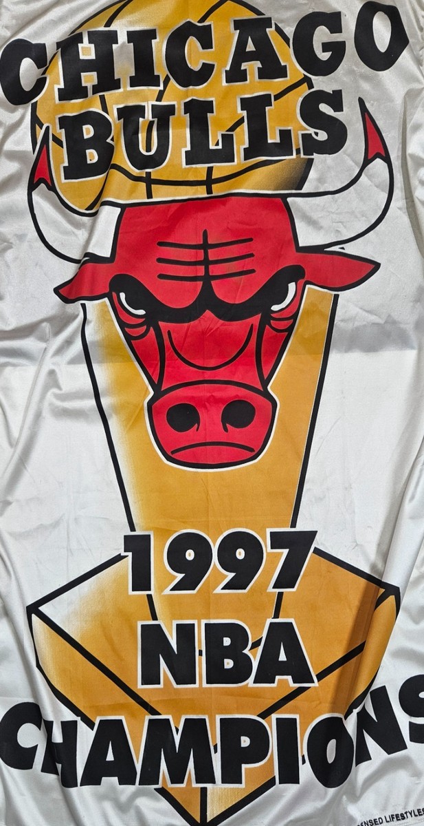 Vintage 1997 Chicago Bulls NBA Champions Banner 58 x 33 Michael