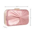 Pleated Satin Clutch Purse For Women Wedding Bridal Clutch Bag Prom Party Clu...