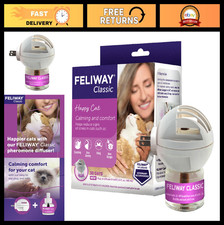 Cat Calming Pheromone Diffuser Starter Kit - 30 Day Plug-In, Reduces Stress in C