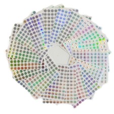 20 Sheets 1 to 1000 Consecutive Laser Number Stickers Self Adhesive