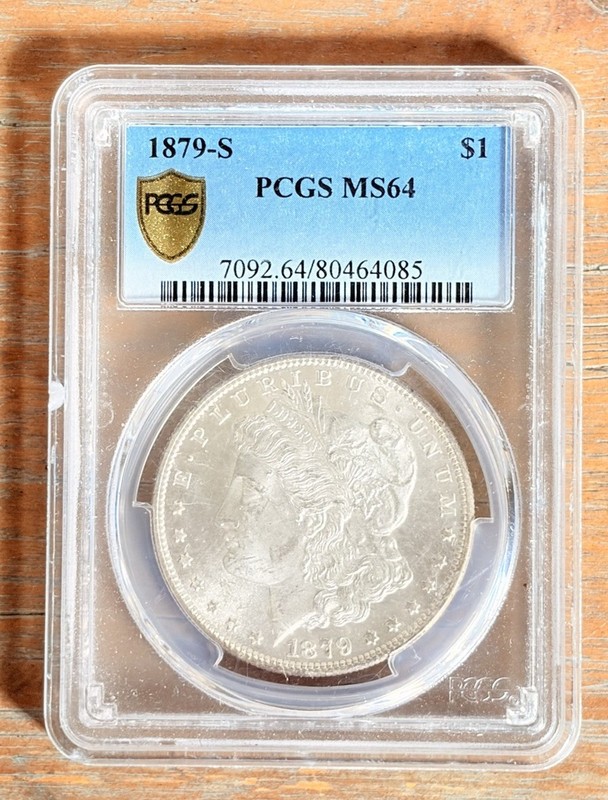 1879-S Morgan Silver Dollar MS64 PCGS 🪎🪙
