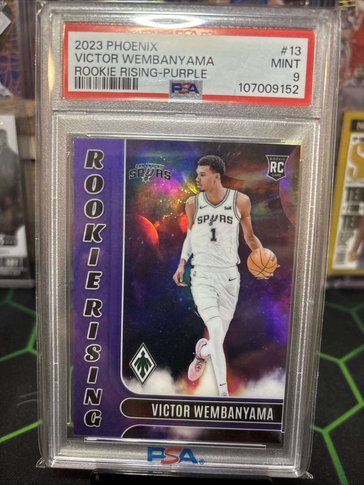 2023-24 Panini Phoenix - Rookie Rising Victor Wembanyama #13 Purple /75 (RC)