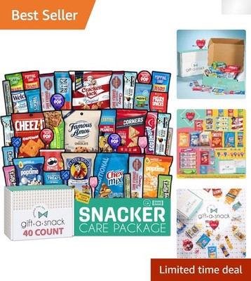 Delightful Easter Snack Variety Pack with Greeting Card - 40 Assorted Treats
