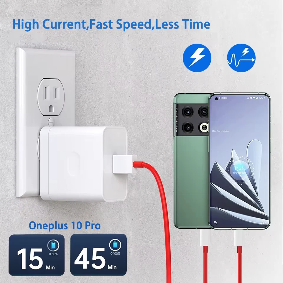 Caricabatterie OnePlus Originale SuperVOOC 80W/100W Tipo-C per 13/11 Nord CE3 - Immagine 3 di 4