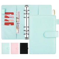 Ringbuch A6, Budget Planner, 6 LöCher Pu Leder Budget Binder Mit Einzigartige...